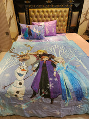Frozen Family 4Pc Cotton Summer Comforter Set