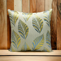 Pack Of Four Jacard Leaf Cushions Covers Ds # 256