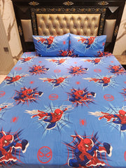 Spiderman All over Cotton Double Bedsheets