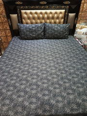 Black Floral King Size Bedsheets ET-D10