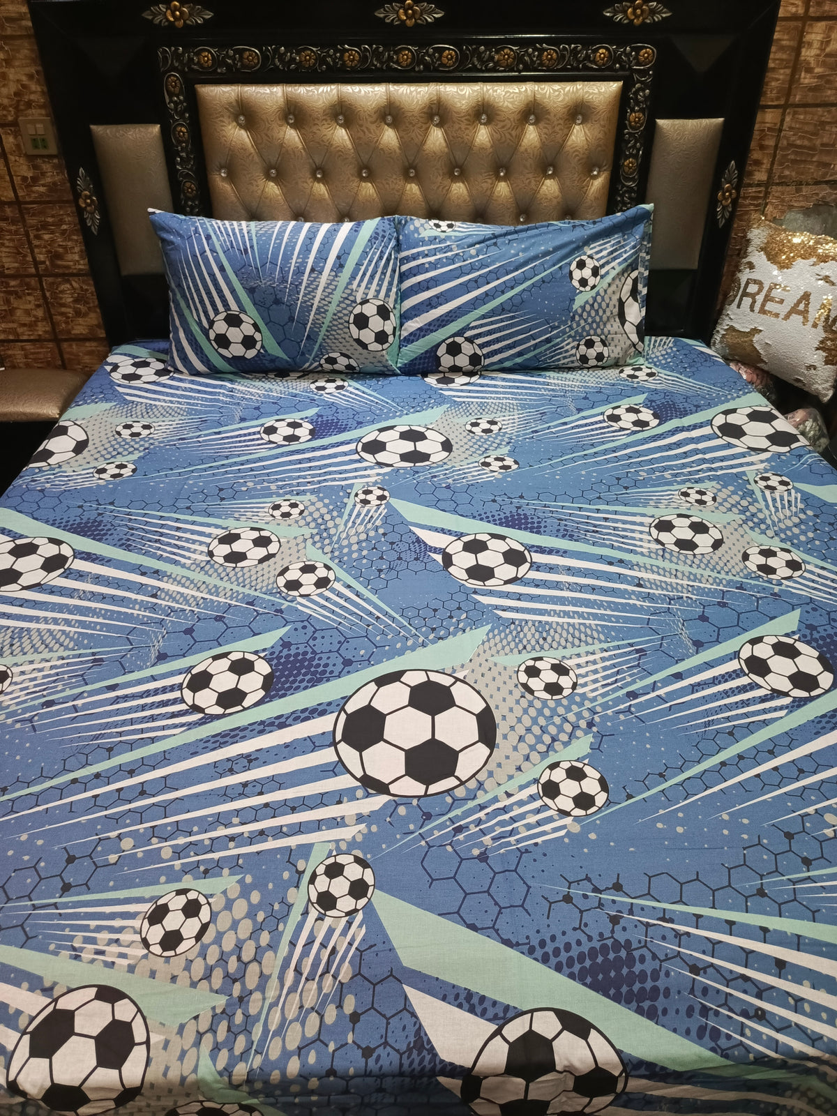 Football Double Bedsheet