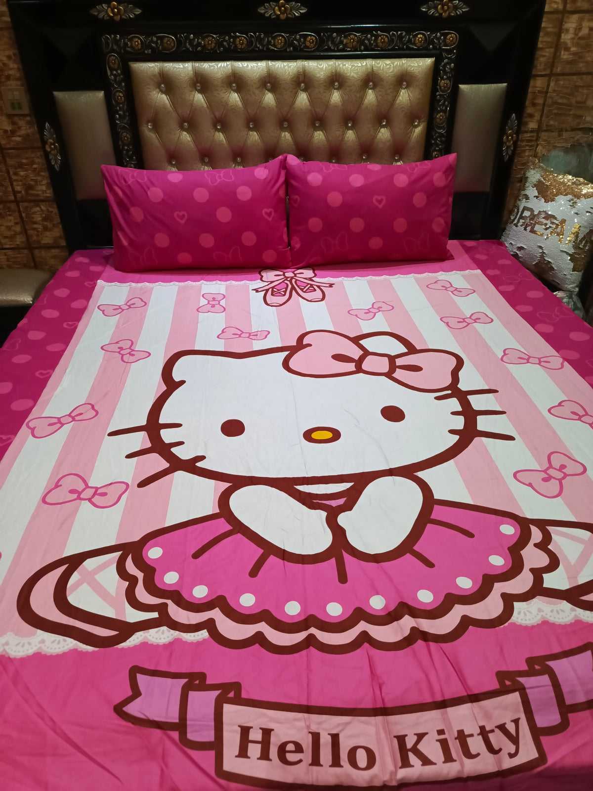 Hello Kitty Hot Pink Cotton sateen ET-D158