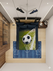 Goal strikers Cotton Double Bedsheets