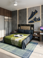 Goal strikers Cotton Double Bedsheets