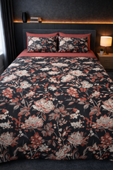 Shadow Petals Cotton Double (King) Bedsheets
