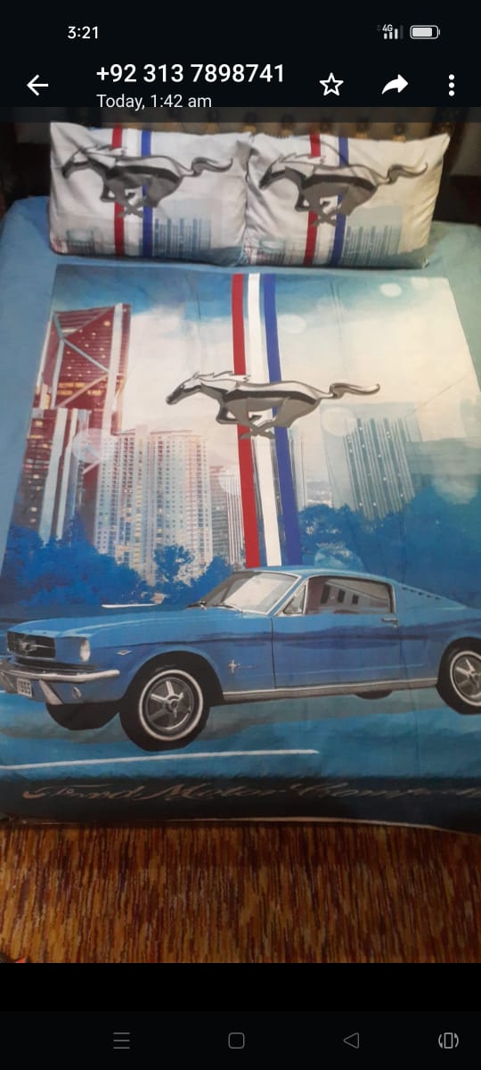 1970 Mustang Mach  Kids Bed Sheet DS # 108