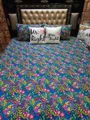 Floral king Size Bedsheets ET-D09