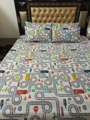 McQueen Gaming Double Bedsheet