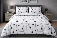 Abstract Minimalist Cotton Double (King) Bedsheets