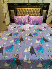 Frozen All over Cotton Double Bedsheets