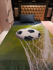 Goal Strikers cotton Single Bedsheets