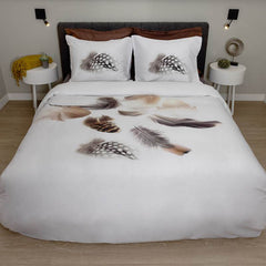 Feather Cotton sateen Double Bedsheets