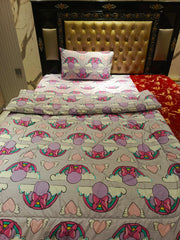 Rainbow Hearts 3Pc Comforter set