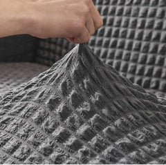 RUFFELED TURKISH SOFA COVERS  Grey Color